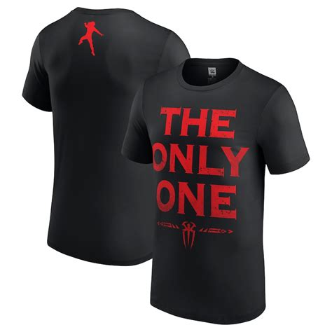 WWE Roman Reigns The Only One T-Shirt - Black - Mens