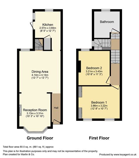 English Terraced House Floor Plan