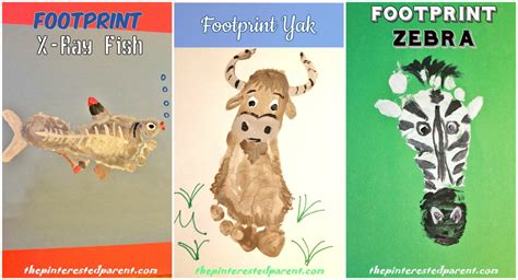 Footprints Animal Crafts X, Y & Z – The Pinterested Parent