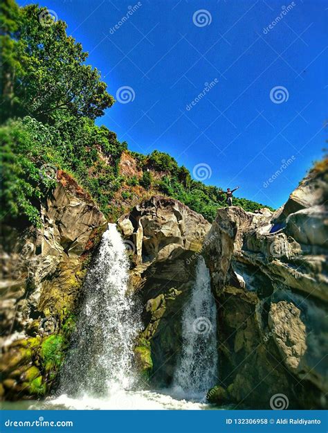 Special waterfall editorial stock photo. Image of kayu - 132306958