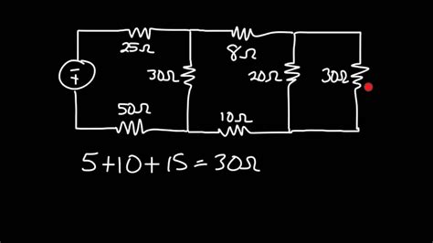 Complicated Circuit Diagram Resistance Total