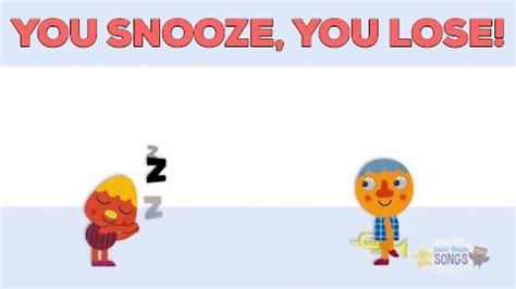 You Snooze You Lose Wake Up GIF by Super Simple - Find & Share on GIPHY