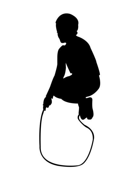 Kids Play Jump Rope Silhouette Stock Photos, Pictures & Royalty-Free ...