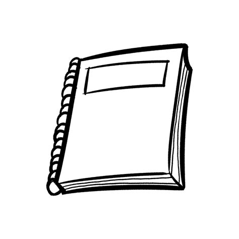 Note Book PNG Black And White Transparent Note Book Black And White.PNG Images. | PlusPNG