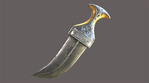 Omani khanjar dagger 3D model - TurboSquid 1509290