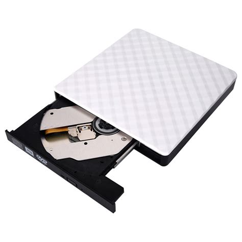 External Mobile Optical Drive USB 3.0 Interface White