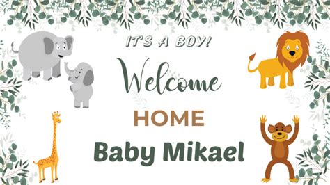 Welcome Home Baby Banner | Banner House