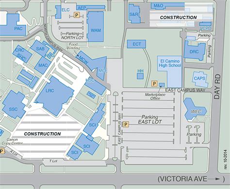 Map of Eastern Region of the Campus | Ventura College