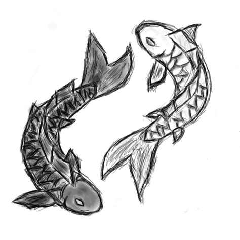 Koi fish yin-yang by nemuri93 on deviantART | Koi fish drawing, Fish drawings, Fish drawing images