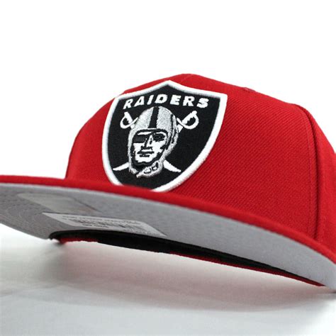 Oakland Raiders New Era 59Fifty Fitted Hat (Red Gray Under Brim) – ECAPCITY