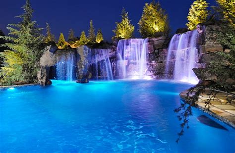 Breathtaking Pool Waterfall Design Ideas