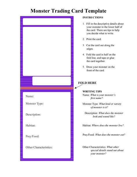 Free Trading Card Template Maker - Free Templates Printable
