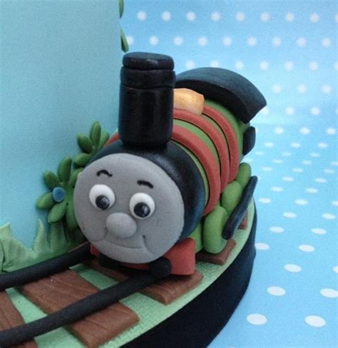 Percy Engine two tiered cake - Cake by Charmaine - CakesDecor