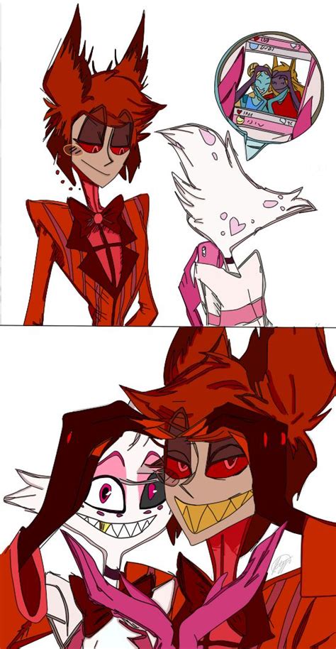 alastor angel | Alastor x angel dust fanart, Hazbin hotel angel dust, Monster hotel