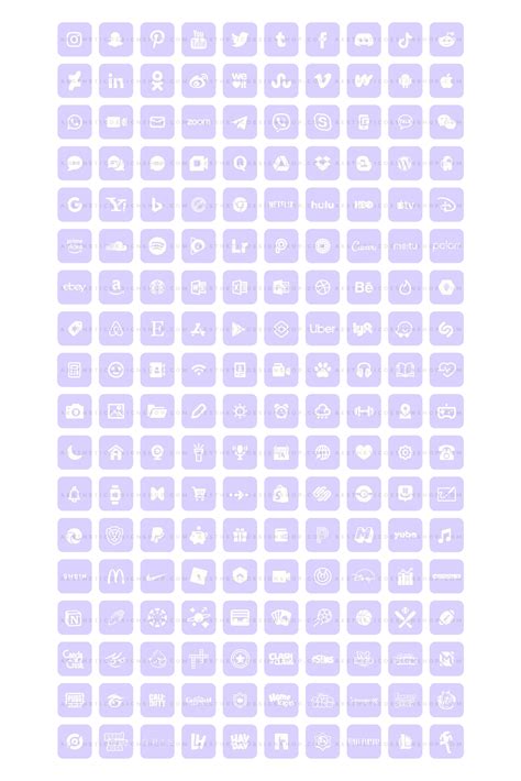 180 Light purple aesthetic home screen app icons ⋆ The Aesthetic Shop