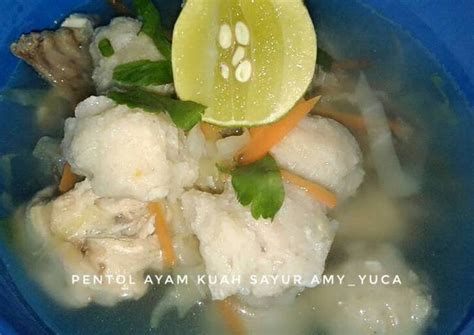 Resep Pentol ayam kuah sayur 🎀 oleh Amy Yuca 🎀 - Cookpad