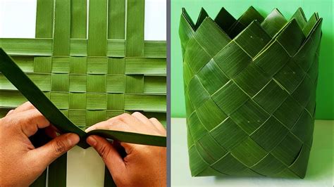 How It’s Made – Coconut Leaf Square Basket | ใบมะพร้าวสาน – Webgiasi.vn ...