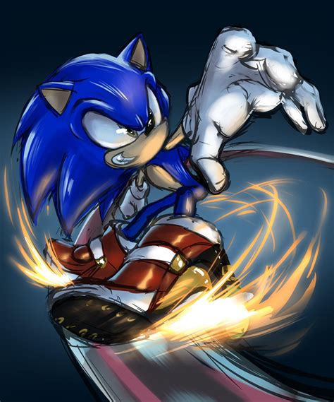 Sonic with Soap Shoes. (By @FleurashDesign) : r/SonicTheHedgehog