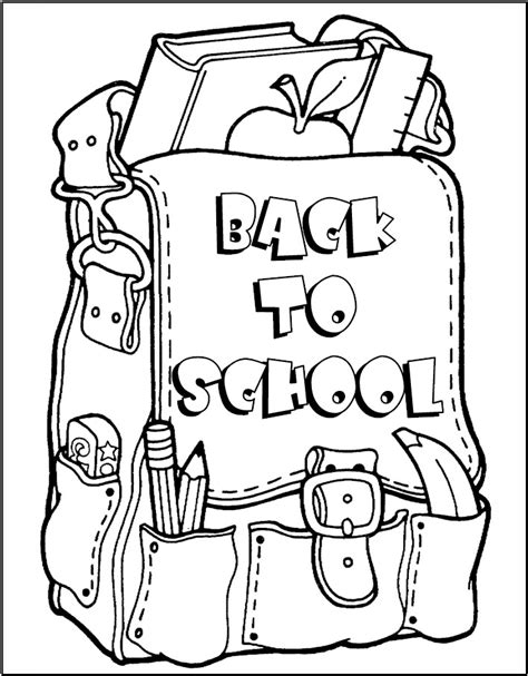 Back-To-School Coloring Page