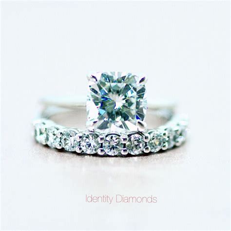 The perfect pair Meet our Brittany engagement ring, paired with our Grace wedding band ...