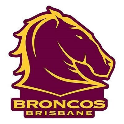 Brisbane Broncos NRL Logo Sticker Car School Books Man Cave Gift | eBay