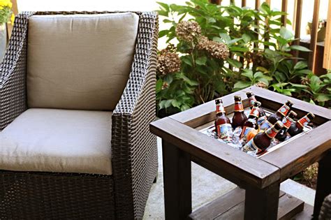 Remodelaholic | Brilliant DIY Cooler Tables for the Patio (with built-in coolers, sinks, and ice ...