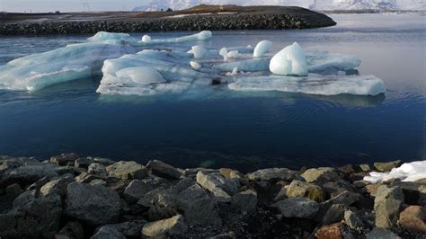 Iceland View Of Beautiful Glacier Lagoon In Winter With Iceberg 5 Stock ...