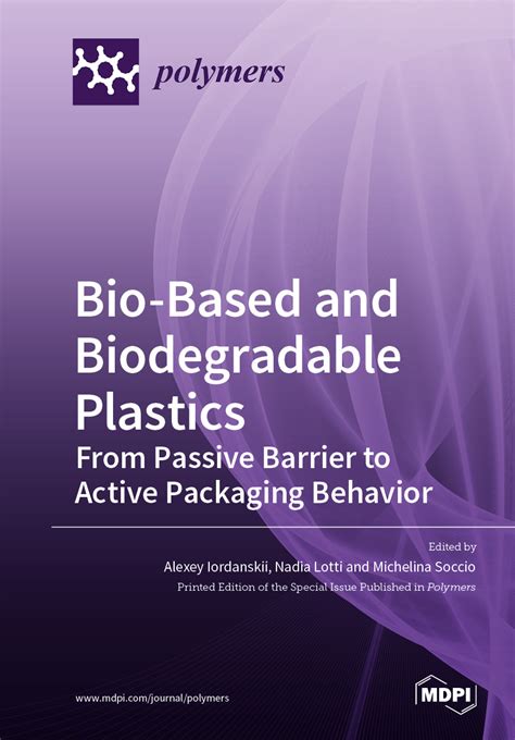 Bio-Based and Biodegradable Plastics | MDPI Books