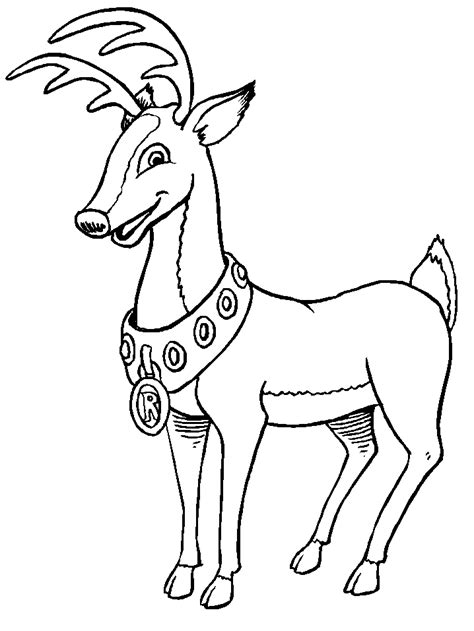 Free Printable Reindeer Coloring Pages For Kids