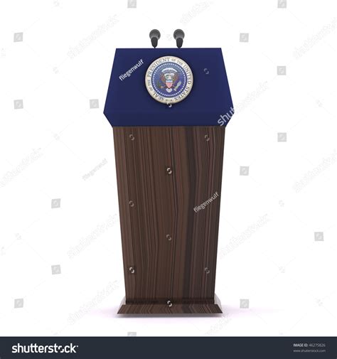 Presidential Podium Stock Illustration 46275826 - Shutterstock