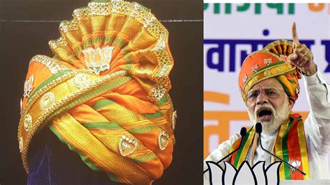 Turban talk: Gold and jewellery used in PM Narendra Modi's headgear for ...