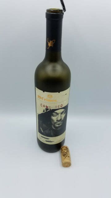 RARE Snoop Dogg Cali Red Empty 19 Crimes Wine Bottle With Cork - Dog ...