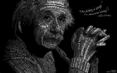 Download Typography Text Celebrity Albert Einstein 4k Ultra HD Wallpaper