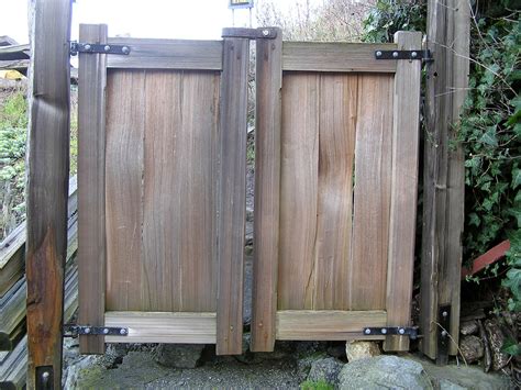 Double gates to the beach – Thuja Wood Art – Reclaimed Cedar Furniture Wood Art Vancouver ...