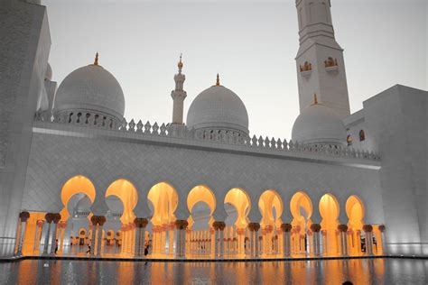 Gold Mosque during Sunset · Free Stock Photo