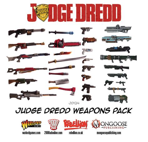 Pick Up Your Judge Dredd Weapons in Warlord’s Weapon Packs – OnTableTop – Home of Beasts of War