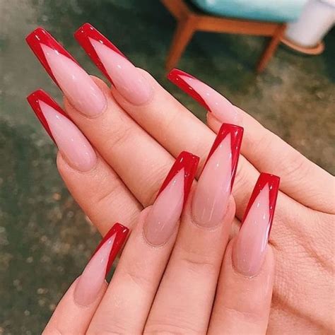 15 Amazing Ways to Rock Red Coffin Nails - Inspired Beauty