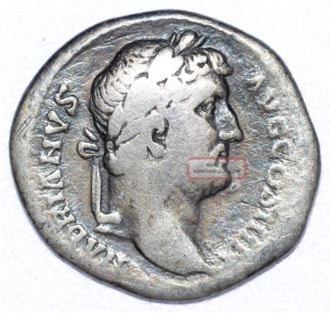 Authentic Hadrian Roman Coin, Ar Silver Denarius, Rome Rv. Vota Publica - A765