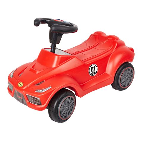 KARMAS PRODUCT Push Car's Toddler Baby's Red Push Ride On Toy Car ...