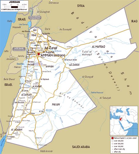 Maps of Jordan | Detailed map of Jordan in English | Tourist map of ...