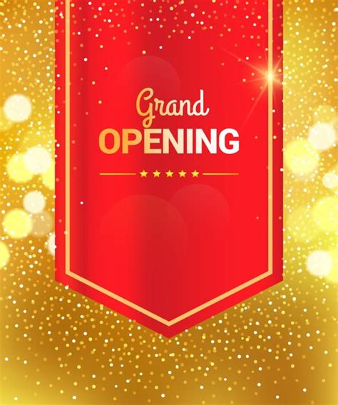 Premium Vector | Grand opening celebration banner