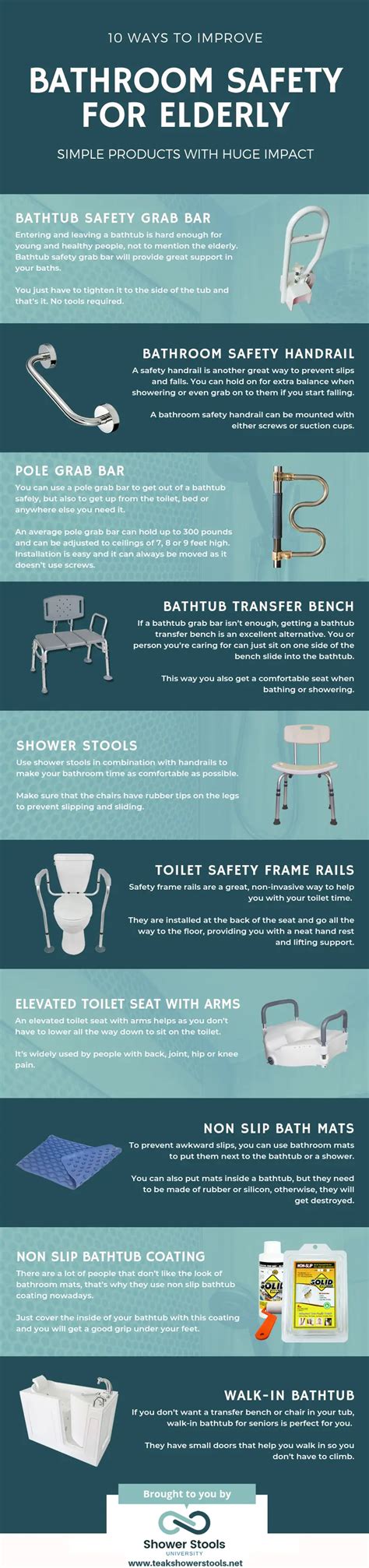 Bathroom Safety for Elderly: 10 Easy Ways To Improve it [Infographics]