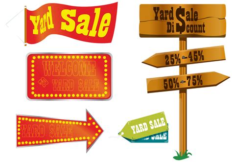 Yard Sale Sign Vectors 97065 Vector Art at Vecteezy