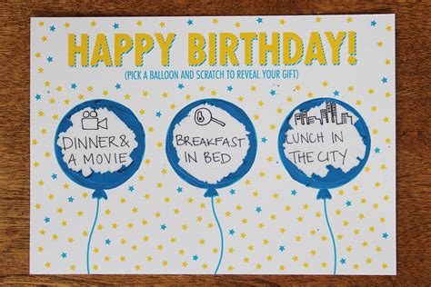 DIY: Birthday Scratch Off Card + Free Printable | Alexandra Adams