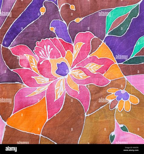 Batik flower hi-res stock photography and images - Alamy