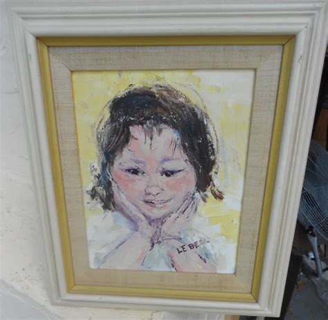 KNOWN ARTIST VINTAGE Child Impressionist Painting Mid Century Modern $28.39 - PicClick