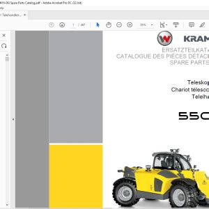 KRAMER Telehandler 5509 Spare Parts List Manual SN416060001 - PDF DOWNLOAD - HeyDownloads ...