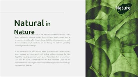 Free Nature PowerPoint Template and Google Slides