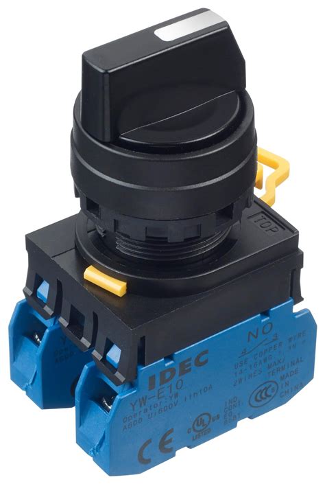 YW1S-33E20 - Idec - Rotary Switch, 3 Position, 2 Pole