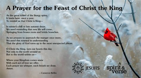 Spirit & Verse: A Prayer for the Feast of Christ the King - Jesuits.org